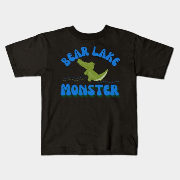 Bear Lake Monster Utah Idaho Kids T-Shirt by MalibuSun